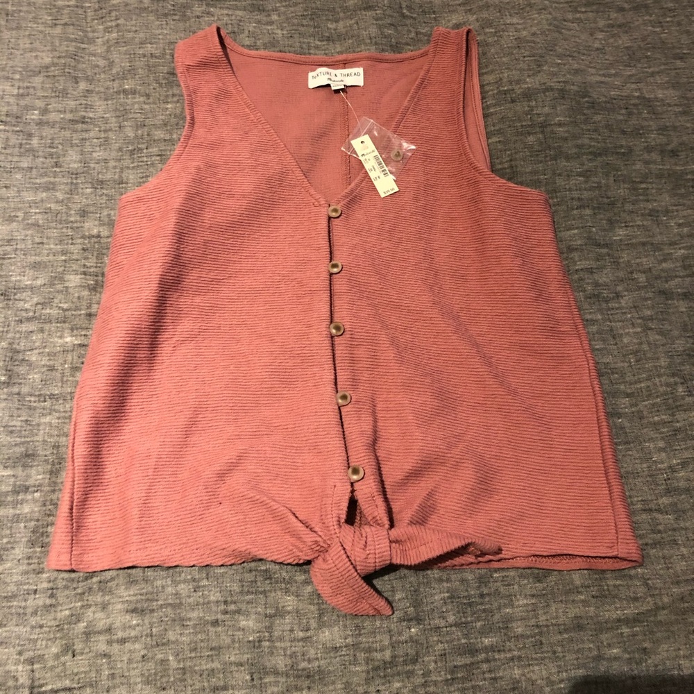 Madewell texture and thread tank top
